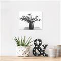 Picture of Black vase with green leafs _GroupedProduct_Rectangle_Landscape_Photography _GroupedProduct_Rectangle_Landscape_Unframed_Print_Only_