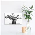 Picture of Black vase with green leafs _GroupedProduct_Rectangle_Landscape_Photography _GroupedProduct_Rectangle_Landscape_Unframed_Print_Only_