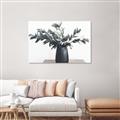 Picture of Black vase with green leafs _GroupedProduct_Rectangle_Landscape_Photography _GroupedProduct_Rectangle_Landscape_Unframed_Print_Only_