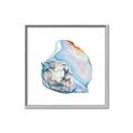 Picture of Watercolor shell I _GroupedProduct_Square_Canvas_Framed_