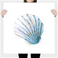 Picture of Watercolor shell III  _GroupedProduct_Square_Canvas_