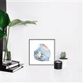 Picture of Watercolor shell I _GroupedProduct_Square_Canvas_Framed_