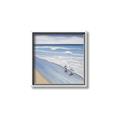 Picture of Seaqgulls at shore _GroupedProduct_Square_Canvas_Framed_