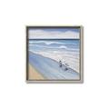 Picture of Seaqgulls at shore _GroupedProduct_Square_Canvas_Framed_