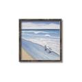 Picture of Seaqgulls at shore _GroupedProduct_Square_Canvas_Framed_