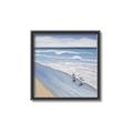 Picture of Seaqgulls at shore _GroupedProduct_Square_Canvas_Framed_
