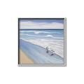 Picture of Seaqgulls at shore _GroupedProduct_Square_Canvas_Framed_