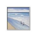 Picture of Seaqgulls at shore _GroupedProduct_Square_Canvas_Framed_