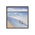Picture of Seaqgulls at shore _GroupedProduct_Square_Canvas_Framed_
