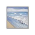 Picture of Seaqgulls at shore _GroupedProduct_Square_Canvas_Framed_