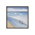 Picture of Seaqgulls at shore _GroupedProduct_Square_Canvas_Framed_