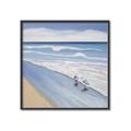Picture of Seaqgulls at shore _GroupedProduct_Square_Canvas_Framed_