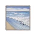 Picture of Seaqgulls at shore _GroupedProduct_Square_Canvas_Framed_