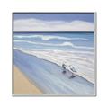 Picture of Seaqgulls at shore _GroupedProduct_Square_Canvas_Framed_
