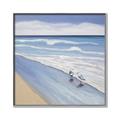 Picture of Seaqgulls at shore _GroupedProduct_Square_Canvas_Framed_