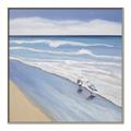 Picture of Seaqgulls at shore _GroupedProduct_Square_Canvas_Framed_