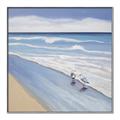 Picture of Seaqgulls at shore _GroupedProduct_Square_Canvas_Framed_