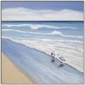Picture of Seaqgulls at shore _GroupedProduct_Square_Canvas_Framed_