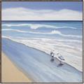 Picture of Seaqgulls at shore _GroupedProduct_Square_Canvas_Framed_