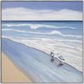 Picture of Seaqgulls at shore _GroupedProduct_Square_Canvas_Framed_
