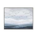 Picture of Flying Birds in the Sky   _GroupedProduct_Rectangle_Landscape_Canvas_Framed_