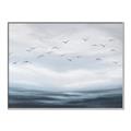 Picture of Flying Birds in the Sky   _GroupedProduct_Rectangle_Landscape_Canvas_Framed_