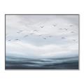 Picture of Flying Birds in the Sky   _GroupedProduct_Rectangle_Landscape_Canvas_Framed_