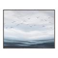Picture of Flying Birds in the Sky   _GroupedProduct_Rectangle_Landscape_Canvas_Framed_