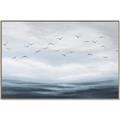 Picture of Flying Birds in the Sky   _GroupedProduct_Rectangle_Landscape_Canvas_Framed_
