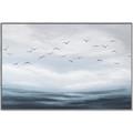 Picture of Flying Birds in the Sky   _GroupedProduct_Rectangle_Landscape_Canvas_Framed_