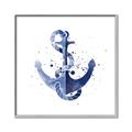 Picture of Blue Anchor _GroupedProduct_Square_Canvas_Framed_