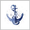Picture of Blue Anchor _GroupedProduct_Square_Canvas_Framed_