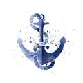 Picture of Blue Anchor _GroupedProduct_Square_Unframed_Print_Only_