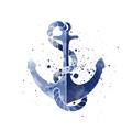 Picture of Blue Anchor _GroupedProduct_Square_Unframed_Print_Only_