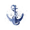 Picture of Blue Anchor _GroupedProduct_Square_Unframed_Print_Only_