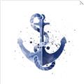 Picture of Blue Anchor _GroupedProduct_Square_Unframed_Print_Only_