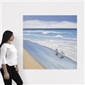 Picture of Seaqgulls at shore _GroupedProduct_Square_Canvas_