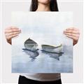 Picture of Boats on a Lake I _GroupedProduct_Square_Canvas_