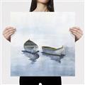 Picture of Boats on a Lake I _GroupedProduct_Square_Canvas_