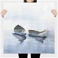 Picture of Boats on a Lake I _GroupedProduct_Square_Canvas_