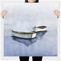 Picture of Boats on a lake ll _GroupedProduct_Square_Canvas_