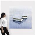 Picture of Boats on a lake ll _GroupedProduct_Square_Canvas_