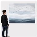 Picture of Flying Birds in the Sky   _GroupedProduct_Rectangle_Landscape_Canvas_