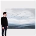 Picture of Flying Birds in the Sky   _GroupedProduct_Rectangle_Landscape_Canvas_