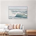 Picture of Ocean Waves _GroupedProduct_Rectangle_Landscape_Canvas_Framed_