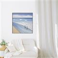Picture of Seaqgulls at shore _GroupedProduct_Square_Canvas_Framed_