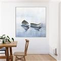 Picture of Boats on a Lake I _GroupedProduct_Square_Canvas_Framed_