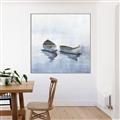 Picture of Boats on a Lake I _GroupedProduct_Square_Canvas_Framed_