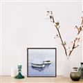 Picture of Boats on a lake ll _GroupedProduct_Square_Canvas_Framed_