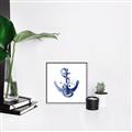 Picture of Blue Anchor _GroupedProduct_Square_Canvas_Framed_